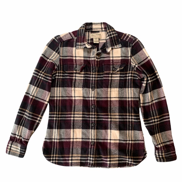 TALL PINES BY WOOLRICH PLAID BUTTON UP SIZE XS - Picture 1 of 7